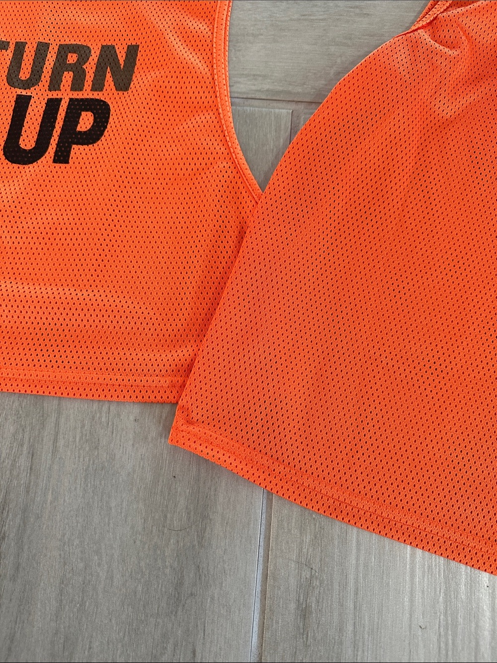 2 Orange Active WORK OUT Tank Top - #TURN IT UP - Picture 2 of 2